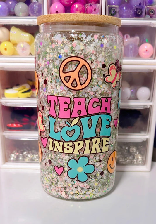 Teach,Love,Inspire Snowglobe