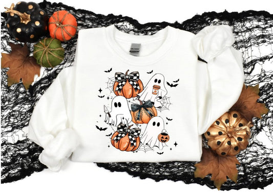 Halloween Coquette Bow Sweatshirt